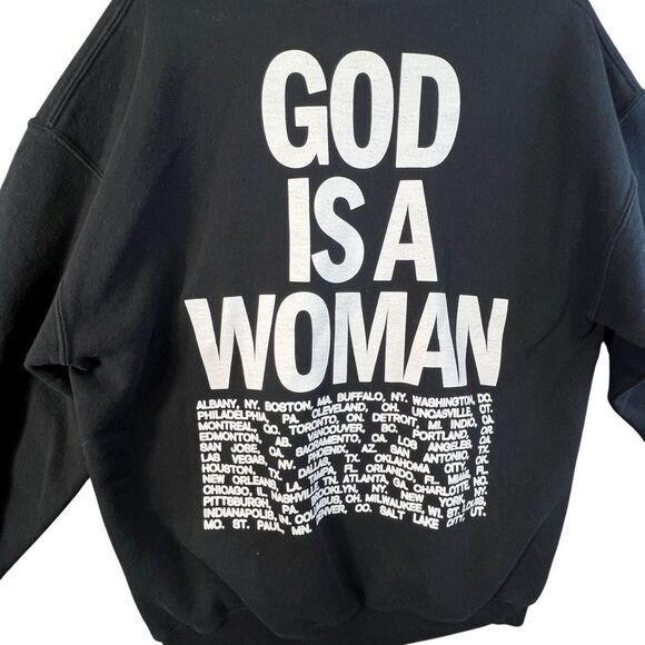 Large oversized fit Ariana Grande World Tour Sweatshirt God Is A Woman - Picture 10 of 14